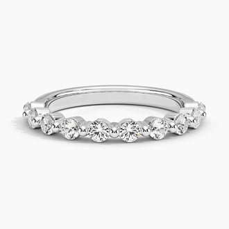 Bordeaux Shared Prong Diamond Ring (1/2 ct. tw.) in Platinum