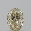 0.60 Ct. Fancy Light Yellow Oval Lab Grown Diamond