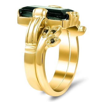 Custom Vintage Inspired Emerald-Cut Ring
