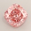 4.27 Ct. Fancy Vivid  Pink Cushion Lab Grown Diamond