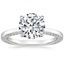 18K White Gold Charlotte Diamond Ring, smalltop view