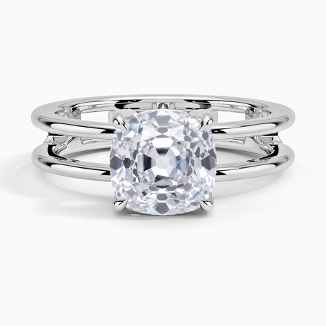 Double Band Engagement Ring - Aimee