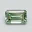 0.70 Ct. Fancy Intense Green Emerald Lab Grown Diamond