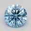 0.70 Ct. Fancy Vivid  Blue Round Lab Grown Diamond