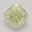 1.42 Ct. Fancy Light Yellow Cushion Diamond