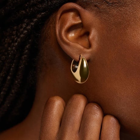 Ramona Tapered Hoop Earrings