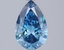 1.71 Ct. Fancy Vivid  Blue Pear Lab Grown Diamond