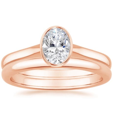 14K Rose Gold Luna Bridal Set