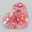 3.06 Ct. Fancy Vivid Pink Heart Lab Grown Diamond