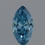 0.35 Ct. Fancy Vivid Blue Marquise Lab Grown Diamond