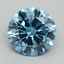 5.09 Ct. Fancy Vivid Blue Round Lab Grown Diamond