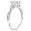 Platinum Luxe Celtic Love Knot Diamond Ring, smallside view