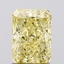 1.67 Ct. Fancy Vivid  Yellow Radiant Lab Grown Diamond