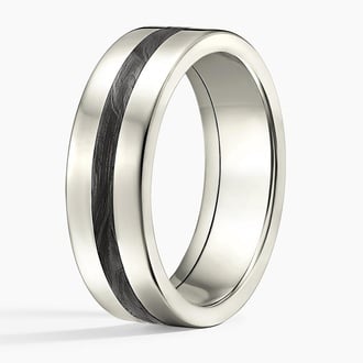 Boulevard 7mm Wedding Ring in 18K White Gold