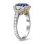 The Willamina Ring, smalltop view on a hand