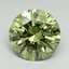 5.04 Ct. Fancy Vivid Green Round Lab Grown Diamond