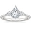18K White Gold Adorned Opera Three Stone Diamond Ring (1/2 ct. tw.), smalltop view