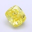 2.02 Ct. Fancy Vivid  Yellow Cushion Lab Grown Diamond