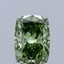 1.03 Ct. Fancy Vivid  Green Cushion Lab Grown Diamond