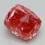 2.66 Ct. Fancy Vivid Pink Cushion Lab Grown Diamond