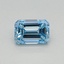 0.32 Ct. Fancy Intense Blue Emerald Lab Grown Diamond