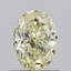 0.61 Ct. Fancy Light Yellow Oval Lab Grown Diamond