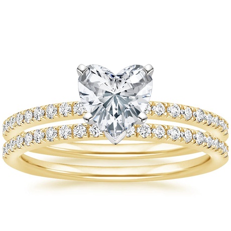 18K Yellow Gold Ballad Diamond Bridal Set (1/3 ct. tw.)