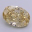 5.02 Ct. Fancy Intense  Yellow Oval Lab Grown Diamond