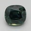 6.6x6.2mm Teal Cushion Montana Sapphire