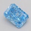 0.70 Ct. Fancy Vivid  Blue Radiant Lab Grown Diamond