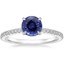 18K White Gold Demi Half Coverage Diamond Ring (1/5 ct. tw.), smalltop view