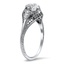 The Wendie Ring, smalltop view on a hand