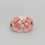 0.51 Ct. Fancy Intense Pink Oval Lab Grown Diamond