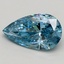 1.00 Ct. Fancy Vivid Blue Pear Lab Grown Diamond
