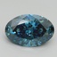 3.02 Ct. Fancy Vivid Blue Oval Lab Grown Diamond