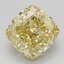 3.33 Ct. Fancy Vivid Yellow Cushion Lab Grown Diamond