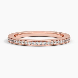 Tacori Dantela Eternity Diamond Ring (1/4 ct. tw.) in 18K Rose Gold