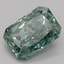 1.57 Ct. Fancy Vivid Green Radiant Lab Grown Diamond