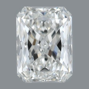 Radiant diamond — real photo