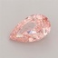 0.85 Ct. Fancy Vivid Pink Pear Lab Grown Diamond