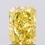 1.57 Ct. Fancy Vivid  Yellow Radiant Lab Grown Diamond