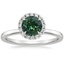 Platinum Vienna Halo Diamond Ring, smalltop view