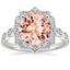18K White Gold Cadenza Halo Diamond Ring, smalltop view