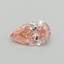 0.30 Ct. Fancy Vivid Pink Pear Lab Grown Diamond