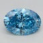 2.02 Ct. Fancy Vivid Blue Oval Lab Grown Diamond
