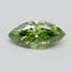 1.19 Ct. Fancy Vivid Green Marquise Lab Grown Diamond