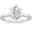 Platinum Esme 1.8mm Ring, smalltop view