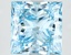 4.02 Ct. Fancy Vivid Blue Princess Lab Grown Diamond