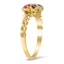 The Joycelin Ring, smalltop view on a hand