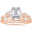 14K Rose Gold Secret Garden Diamond Ring (1/2 ct. tw.) with Winding Willow Ring